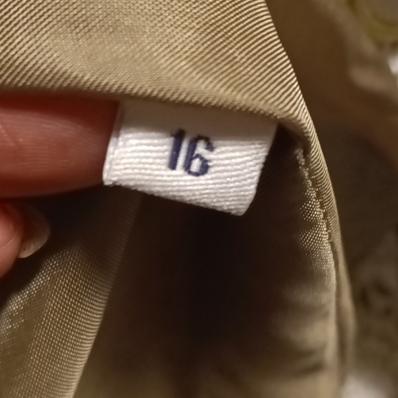 FINAL PRICE NWOT DONCASTER olive/white crocheted/laced designed l/s jacket 16 - Picture 14 of 16